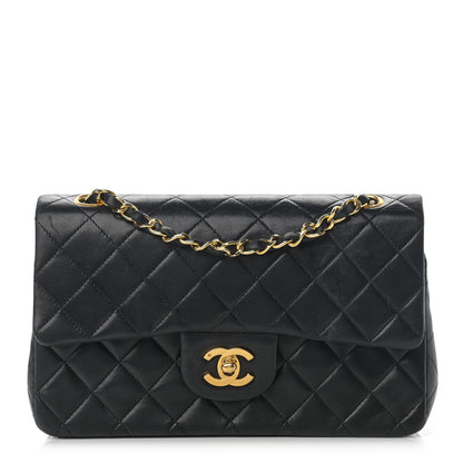 Chanel Lambskin Quilted Small Double Flap Black 1 of 18