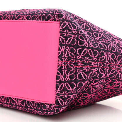 Loewe Jacquard Anagram Calfskin Small Cubi Bag Pink 10 of 10