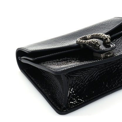 Gucci Crinkled Patent Mini Dionysus Shoulder Bag Black 7 of 8
