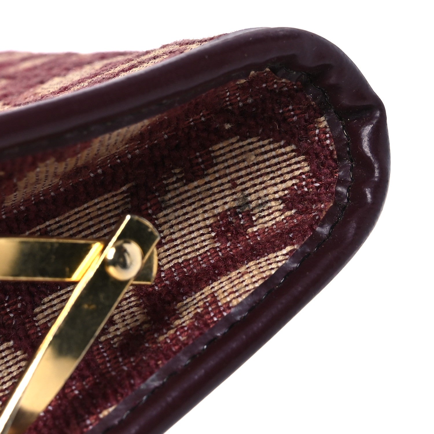 Christian Dior Monogram Coin Purse  Burgundy 8 of 10