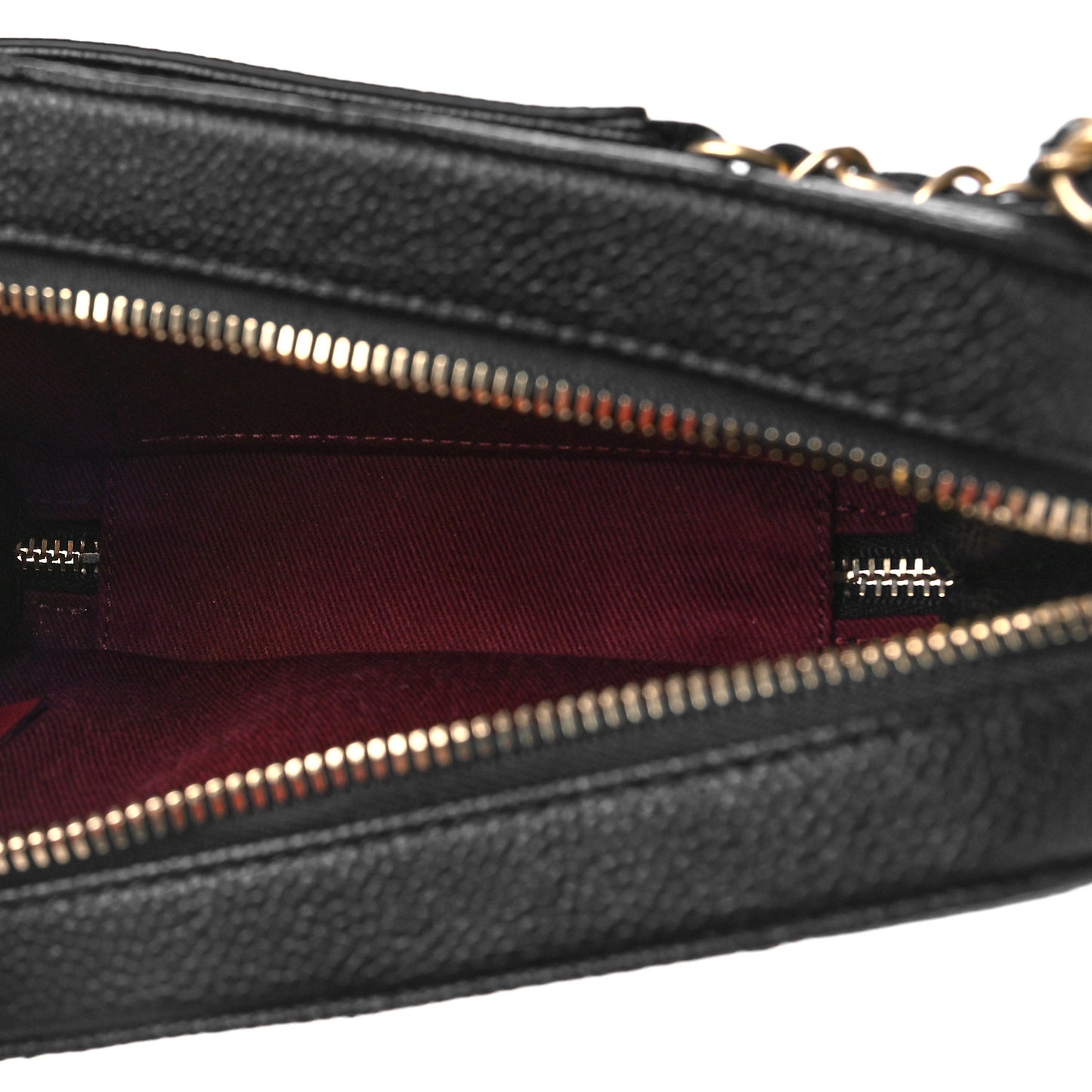 Caviar Quilted Waist Bag Black