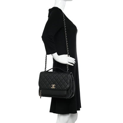 Chanel Caviar Quilted Large Business Affinity Flap Black 2 of 10