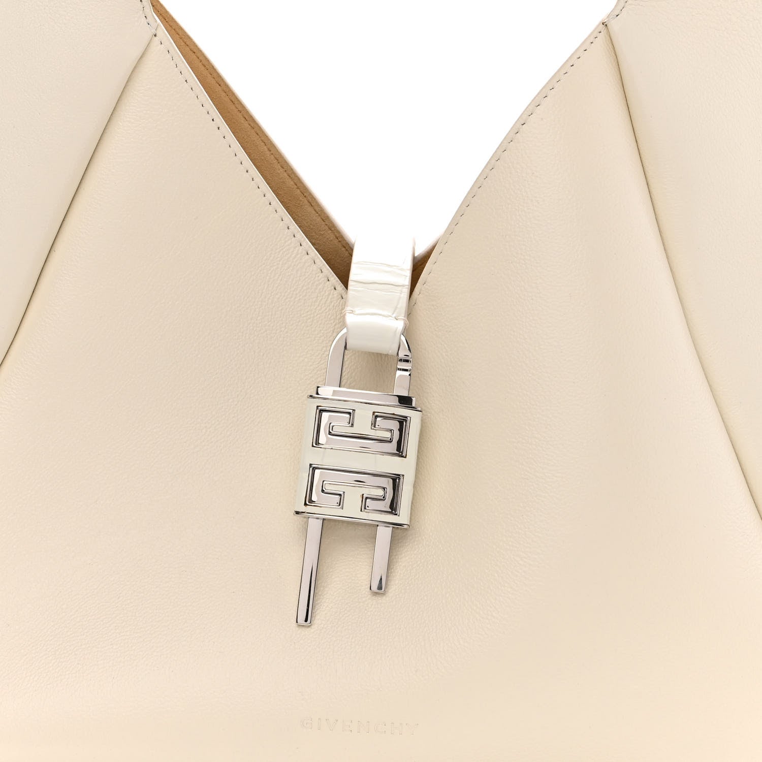 Givenchy Calfskin Medium G-Lock Hobo Natural Beige 7 of 9