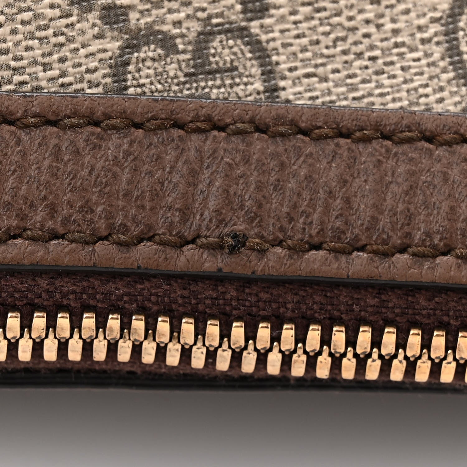 Gucci GG Supreme Monogram Web Small Ophidia Half Moon Hobo Brown 11 of 11