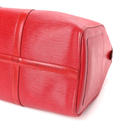 Louis Vuitton Epi Keepall 45  Castillan Red 8 of 8