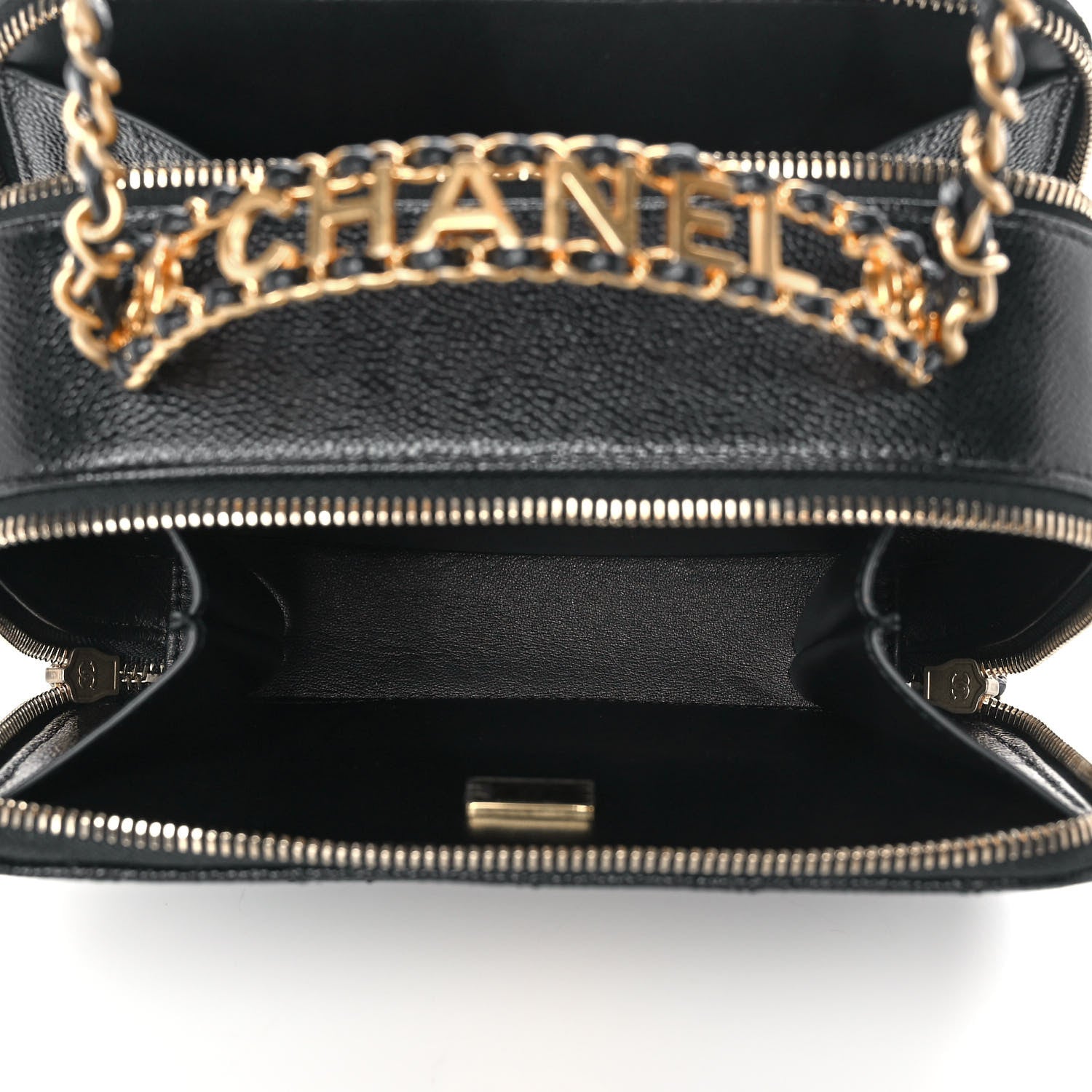 Chanel Caviar Quilted Small Pick Me Up Vanity Case Black 5 of 13