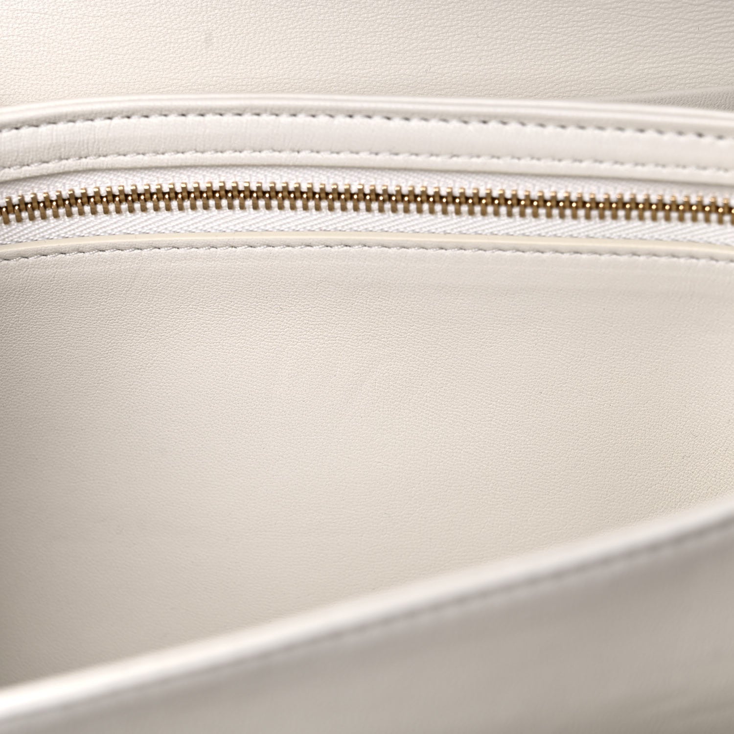 Celine Shiny Calfskin Medium Triomphe White 12 of 14