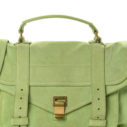 Proenza Schouler Suede Medium PS1 Satchel Grass 14 of 14