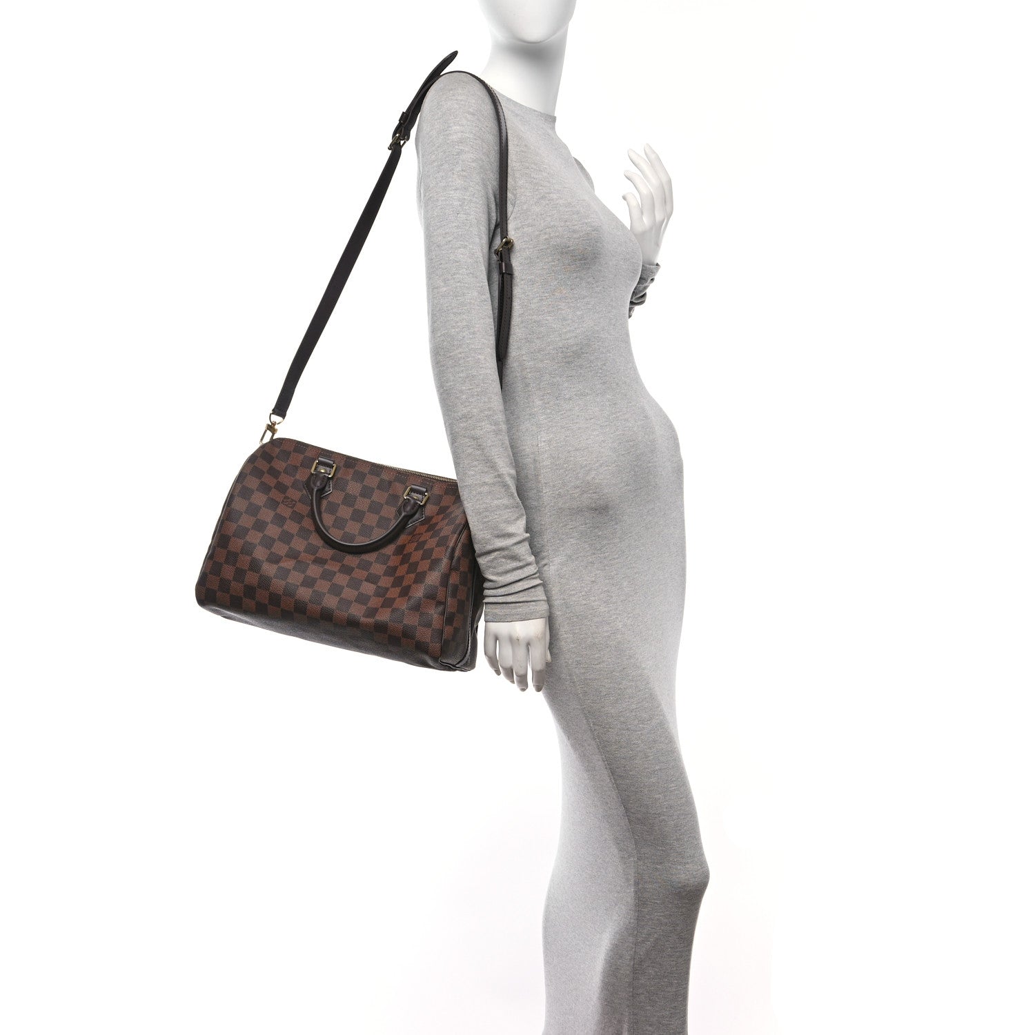 Louis Vuitton Damier Ebene Speedy Bandouliere 30 2 of 9