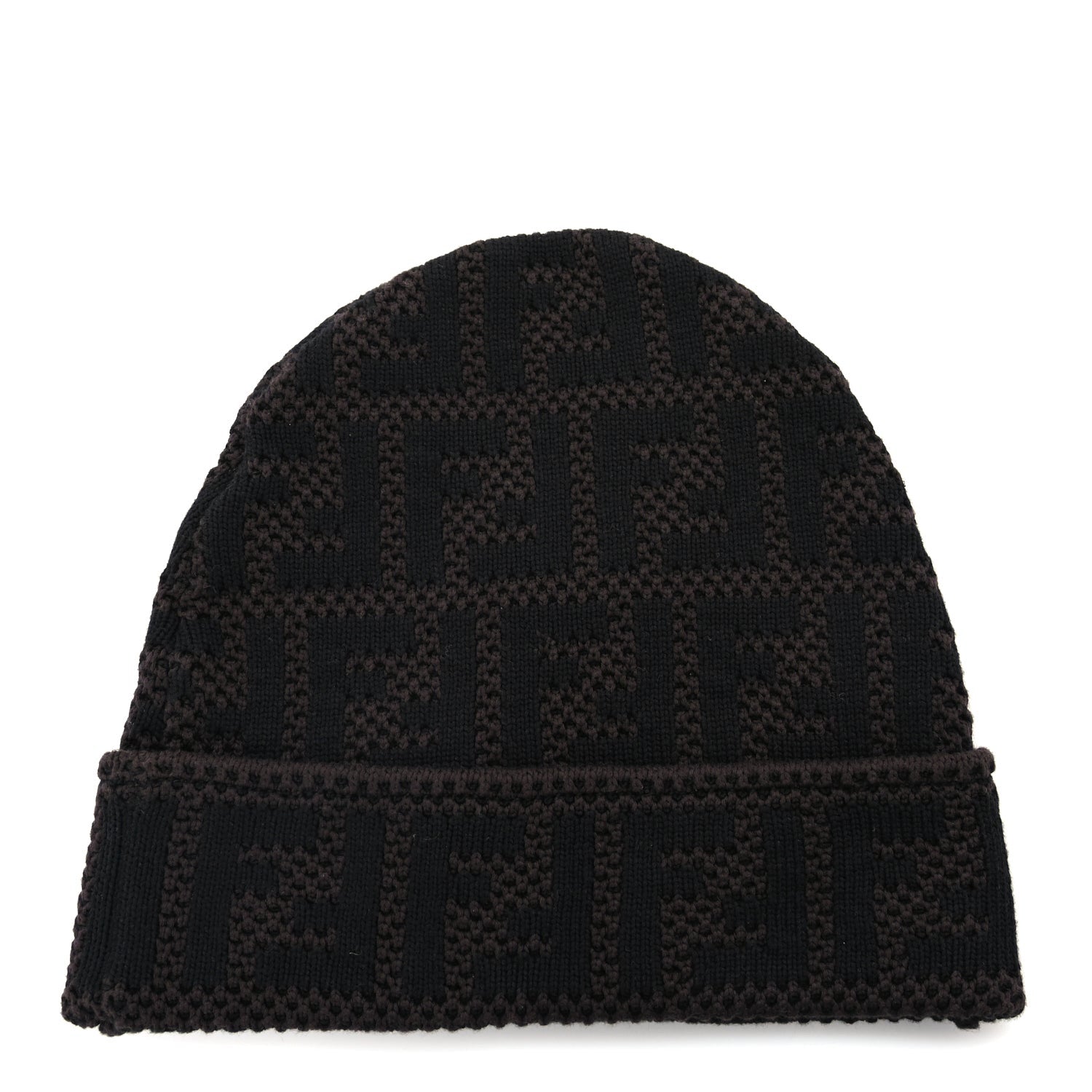 Fendi FF Beanie hat Black 1 of 4