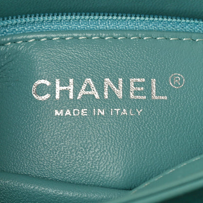 Chanel Lambskin Quilted Small Trendy CC Flap Dual Handle Bag Light Blue 6 of 10