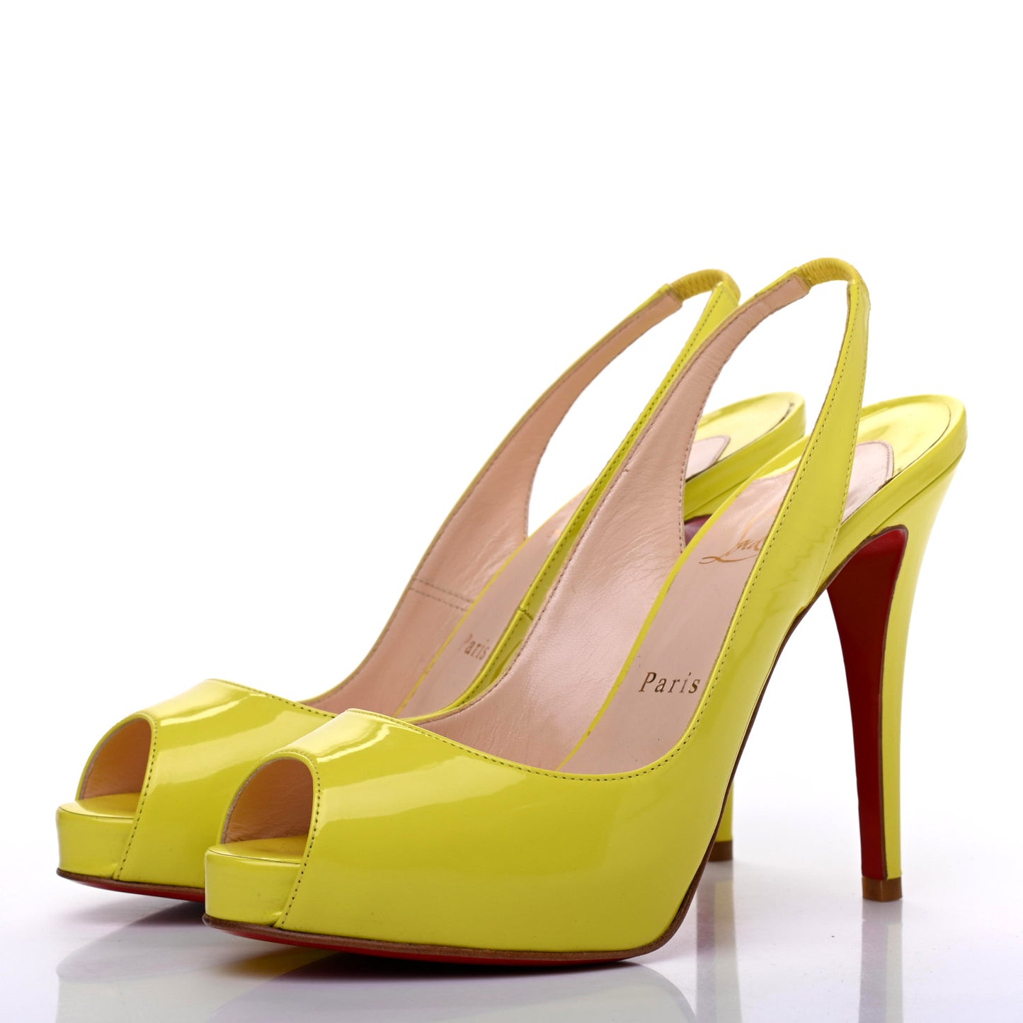 Patent No Prive 100 Pumps 38 Lemon