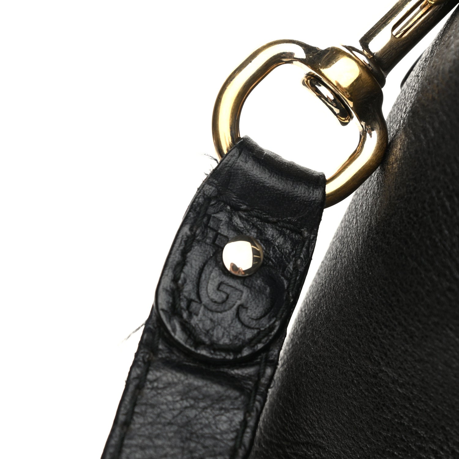 Gucci Calfskin Medium Indy Top Handle Hobo Black 12 of 13