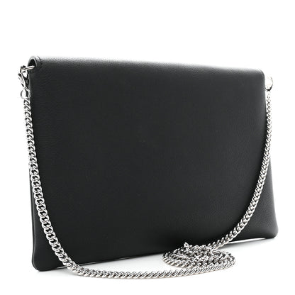 Louis Vuitton Soft Calfskin My Lockme Chain Pochette Black 4 of 17