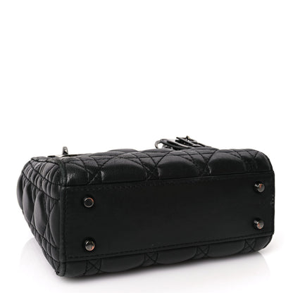 Christian Dior Lambskin Cannage Mini Lady Dior Black 3 of 8