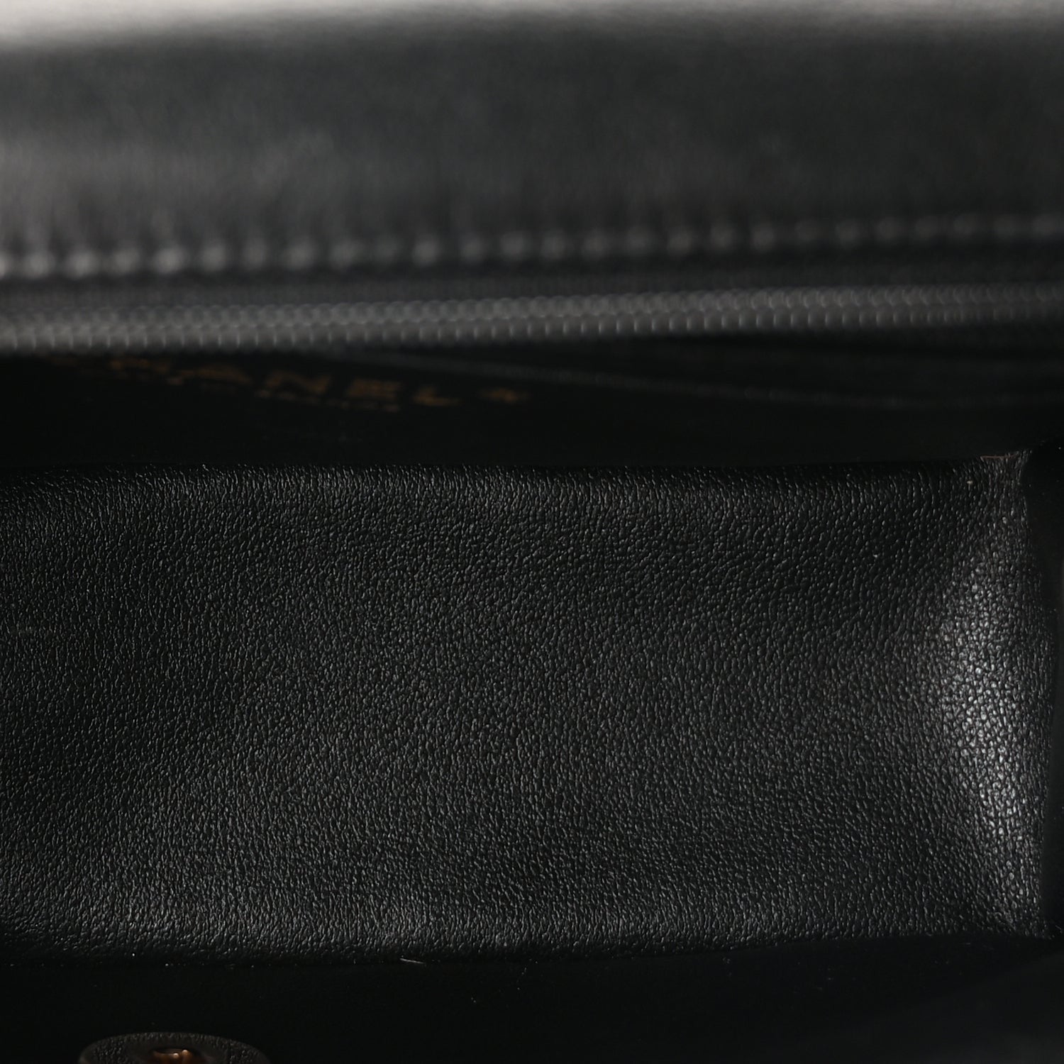 Chanel Lambskin Quilted Mini Top Handle Rectangular Flap Black 4 of 8