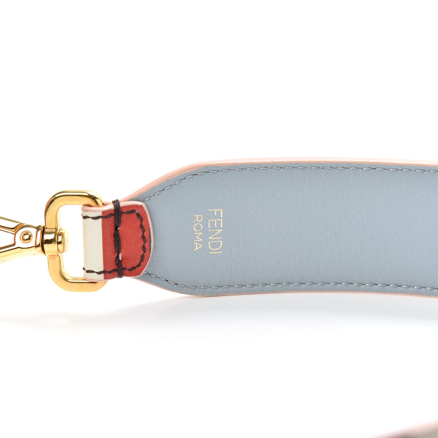 Calfskin Mink Fur Striped Hypnoteyes Strap You White Bloody Mary Multicolor