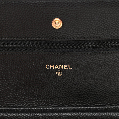 Chanel Caviar Quilted Wallet On Chain WOC Black 6 of 11