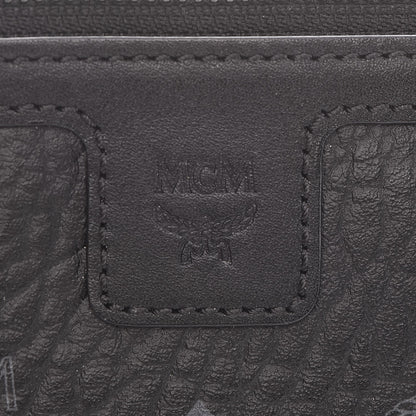 MCM Visetos Medium Anya Zip Top Shopper Tote Black 11 of 16