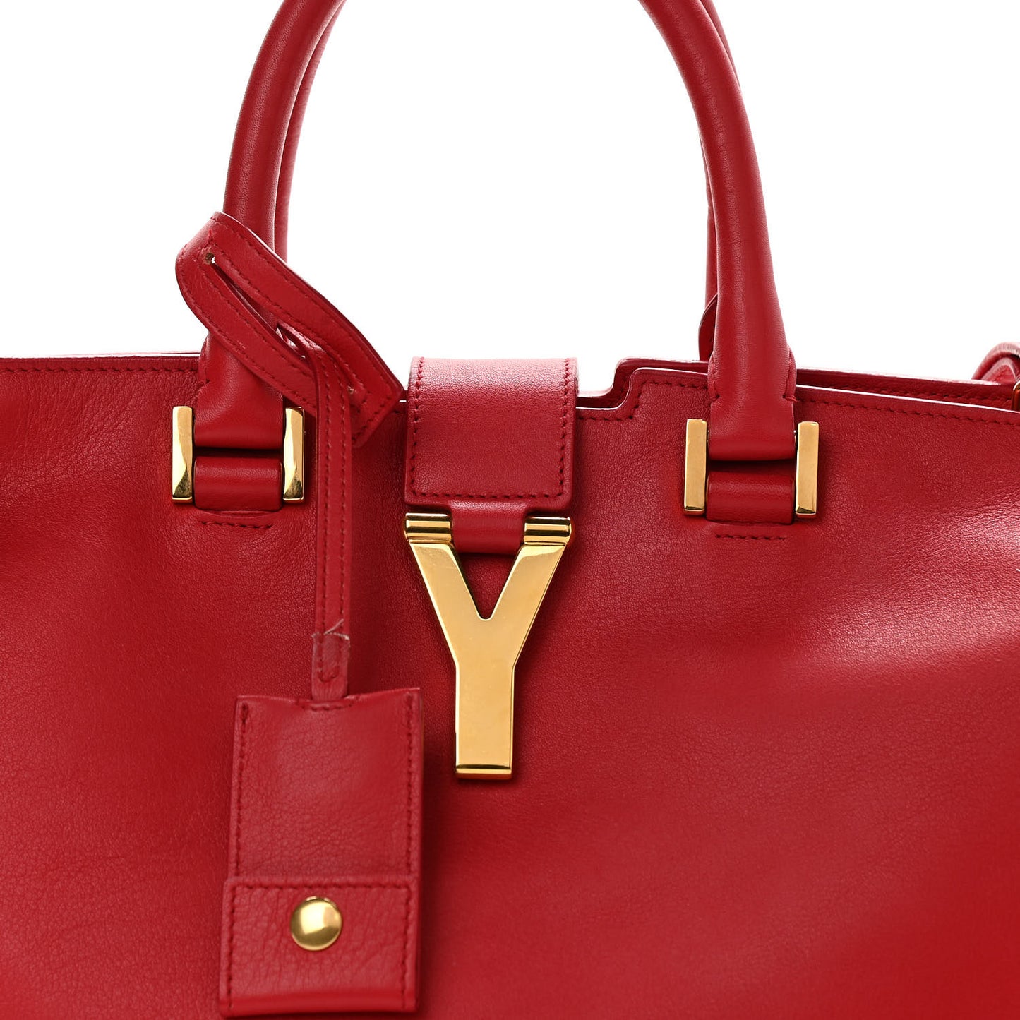 Calfskin Small Classic Y Cabas Red