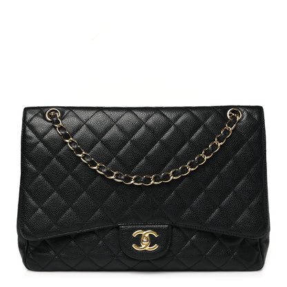 Chanel Caviar Quilted Maxi Single Flap Black 1 of 12