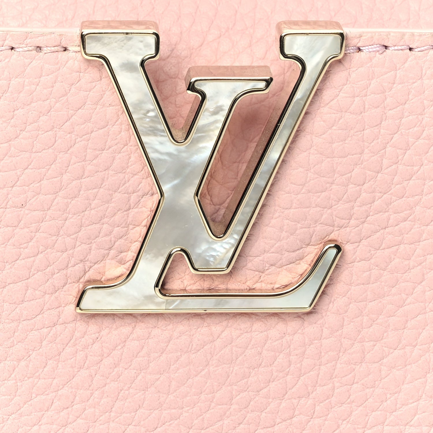 Louis Vuitton Taurillon Marble Capucines Mini Pink 6 of 6