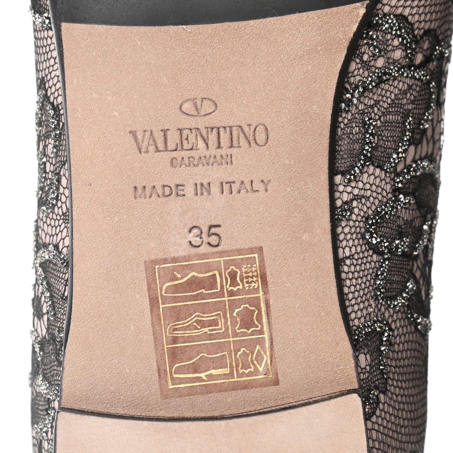 Lace Loafer Flats 35 Black