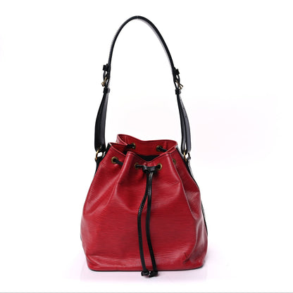 Louis Vuitton Epi Petit Noe  Red Black 1 of 7
