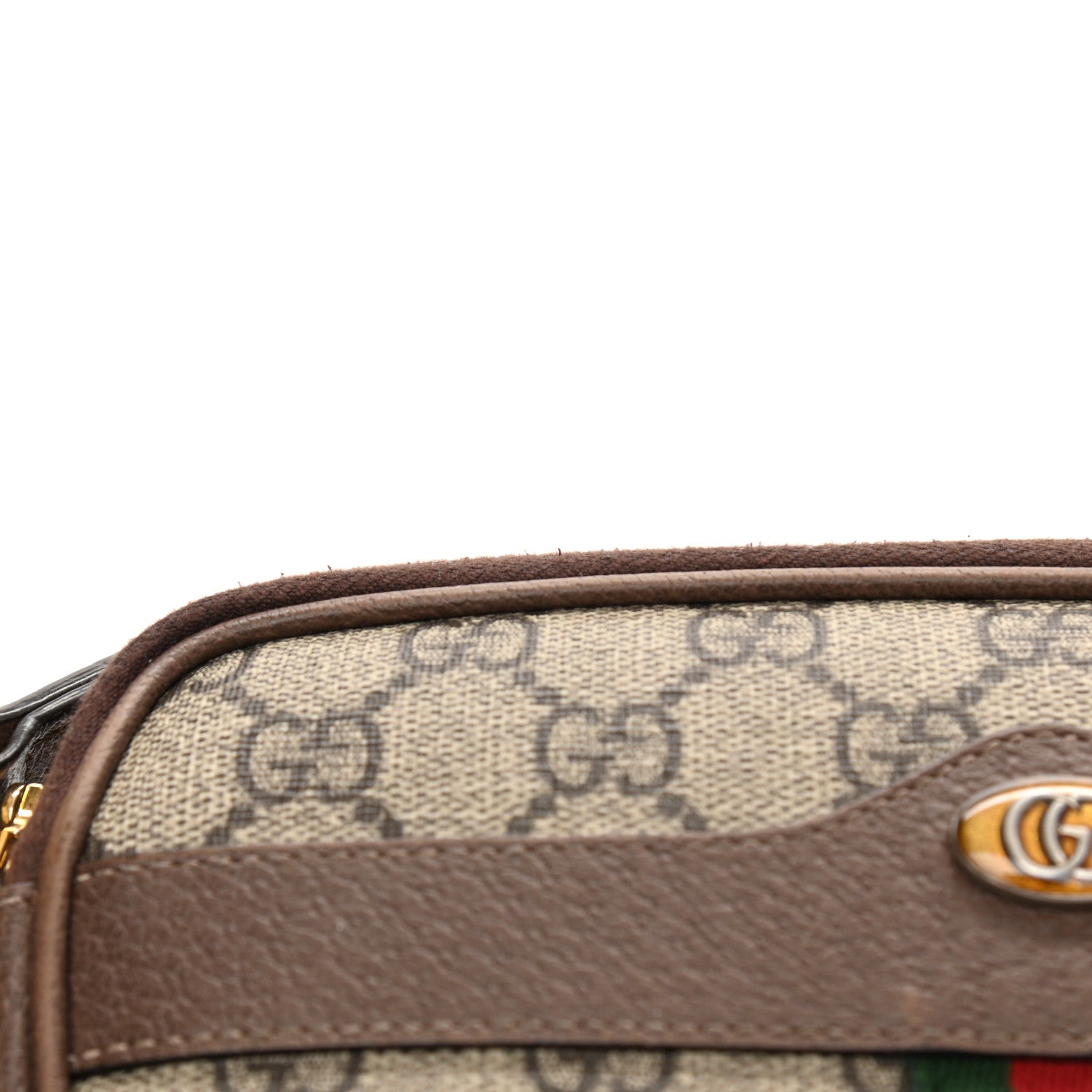 Gucci GG Supreme Monogram Web Mini Ophidia GG Bag Brown 10 of 10