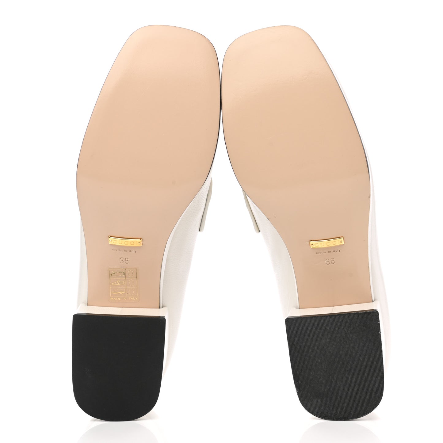 Goatskin Houdan Platform Loafers 36 Great White