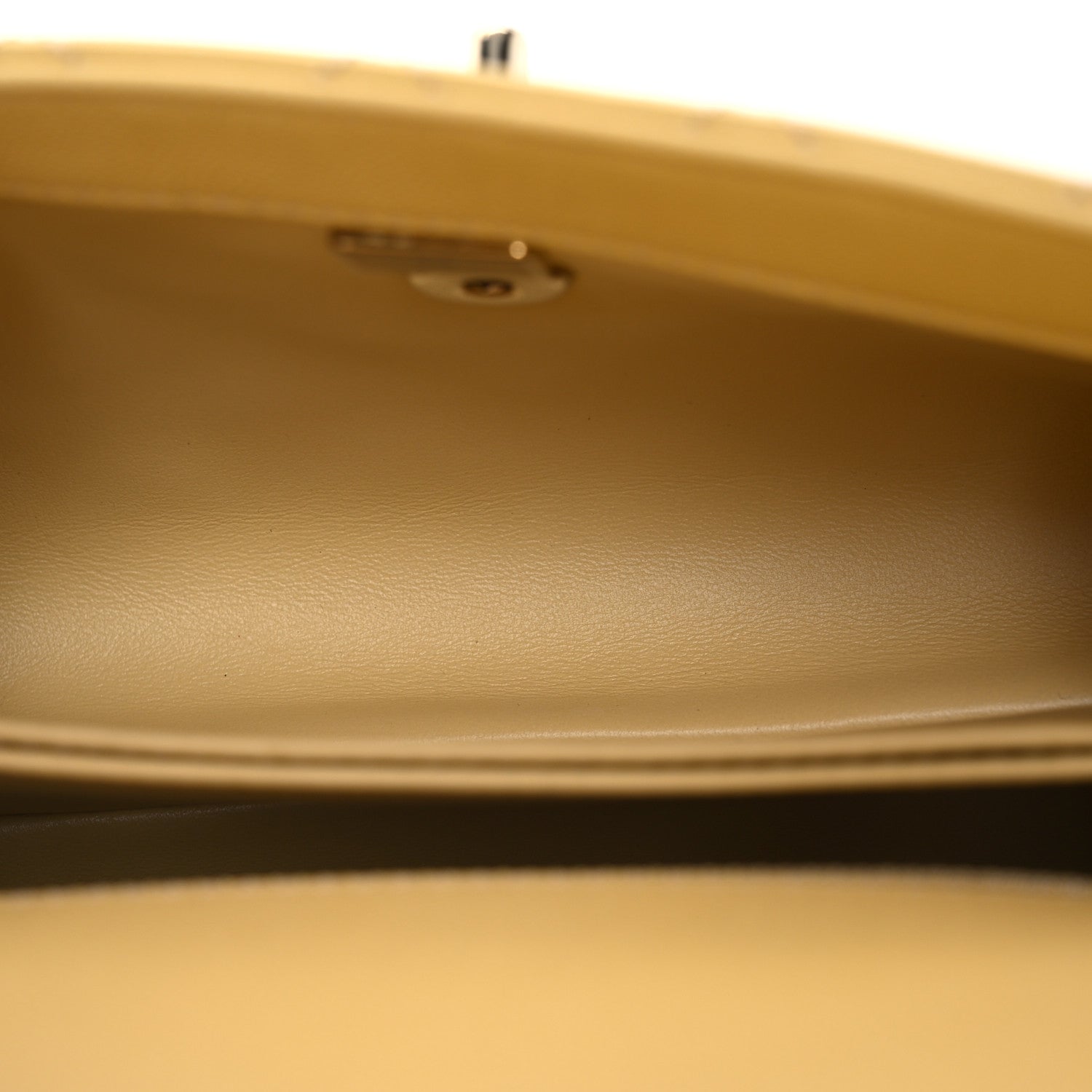 Chanel Caviar Quilted Mini Coco Handle Flap Yellow 5 of 18