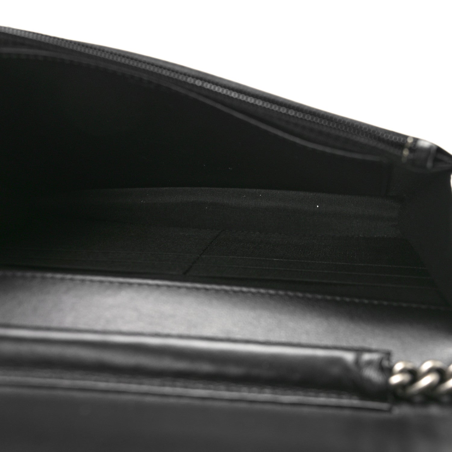 Chanel Caviar Quilted Boy Wallet On Chain WOC Black 5 of 11