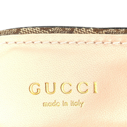 Gucci Monogram Horsebit Womens Slingback Ballet Flat 39  Beige Ebony Cocoa 8 of 8