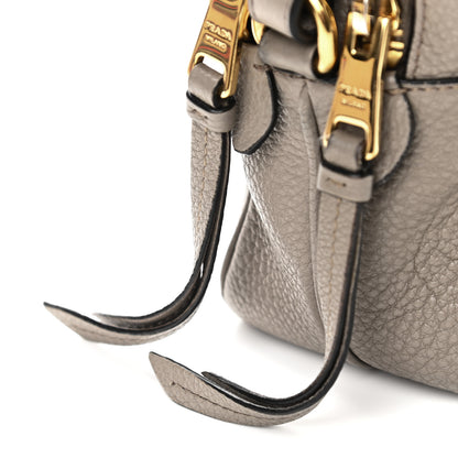 Prada Vitello Daino Medium Double Zip Shoulder Bag Argilla 13 of 15