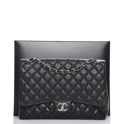 Chanel Caviar Quilted Maxi Double Flap Black 10 of 10
