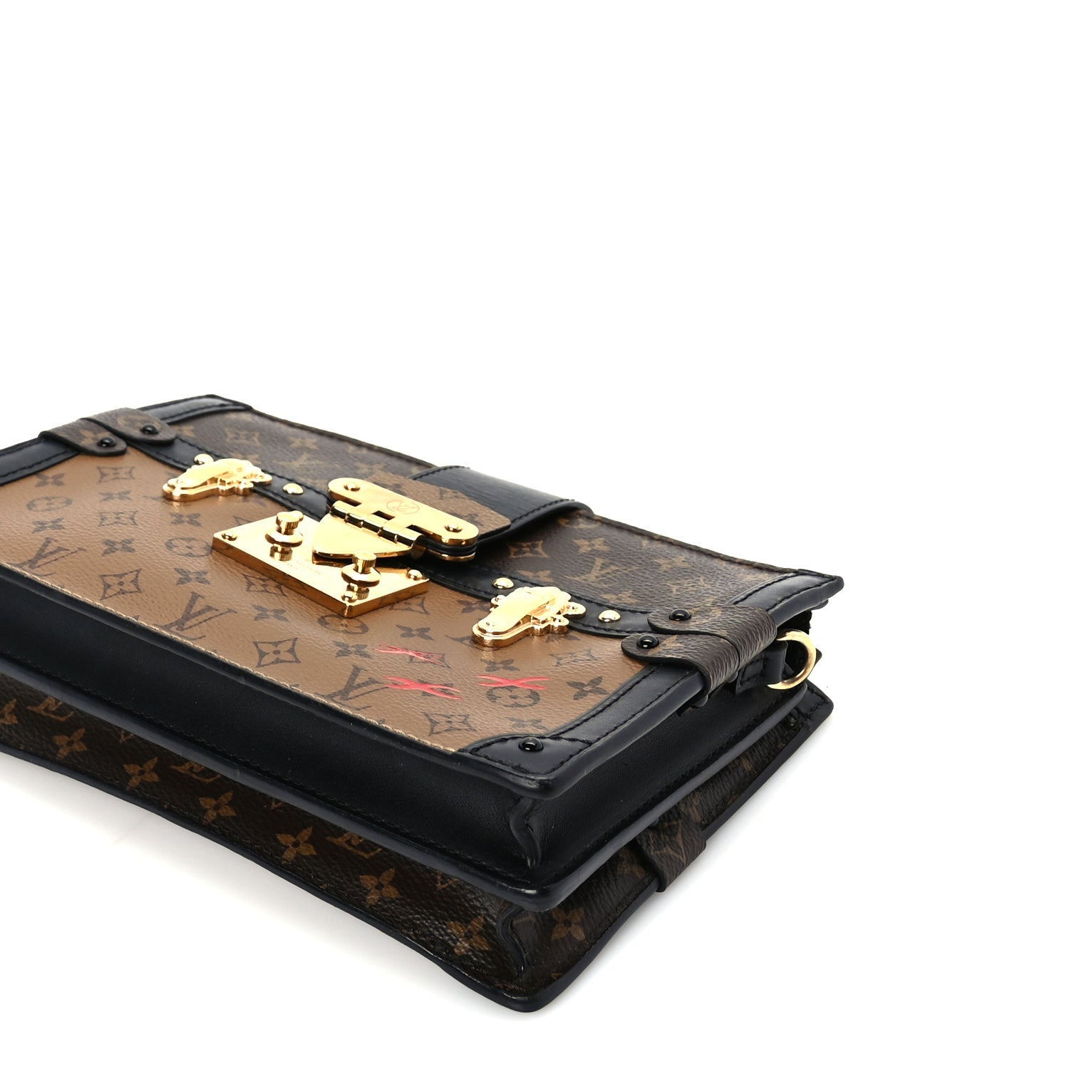 Louis Vuitton Reverse Monogram Trunk Clutch Black 8 of 8