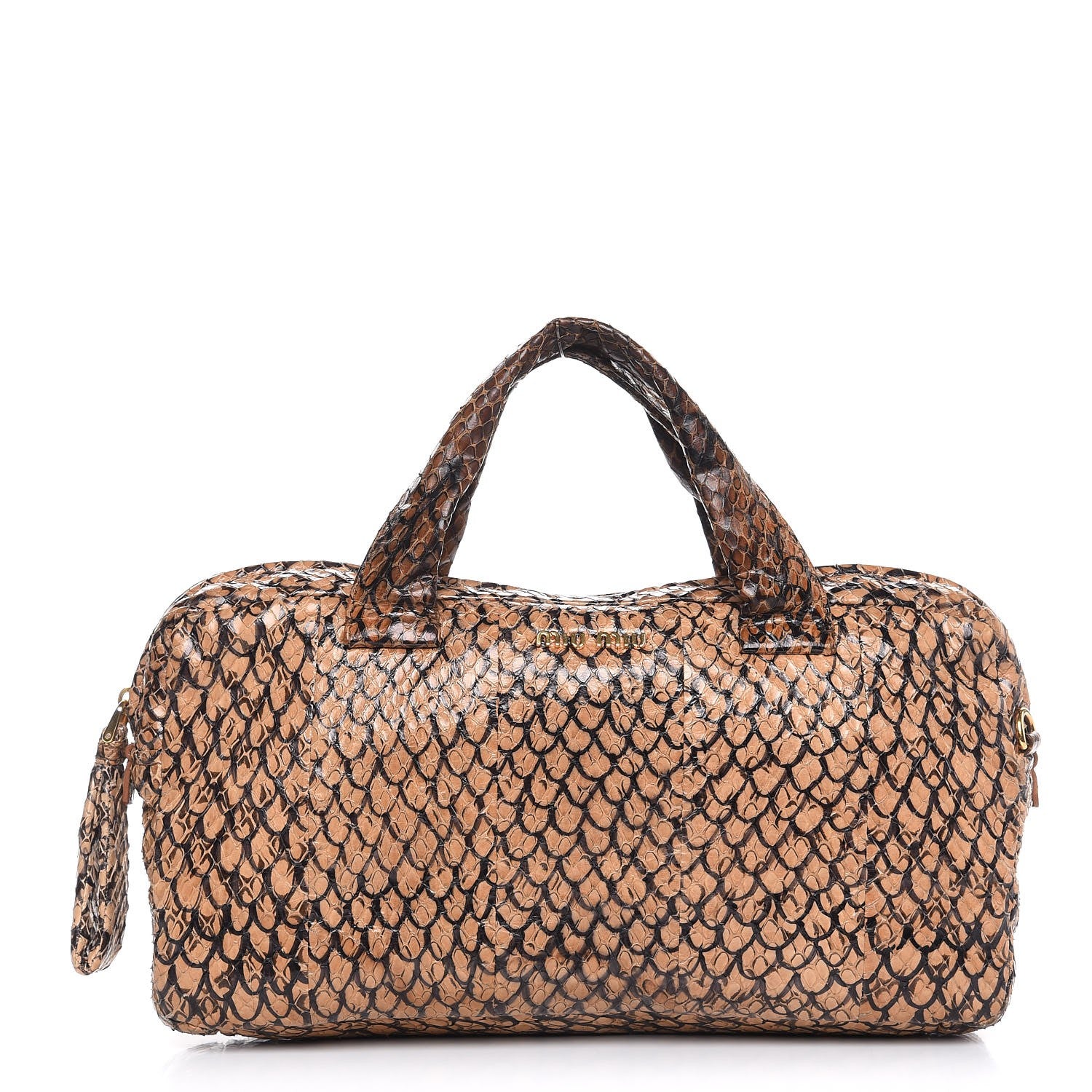 Miu Miu Python Painted Top Handle Bag 1 of 8