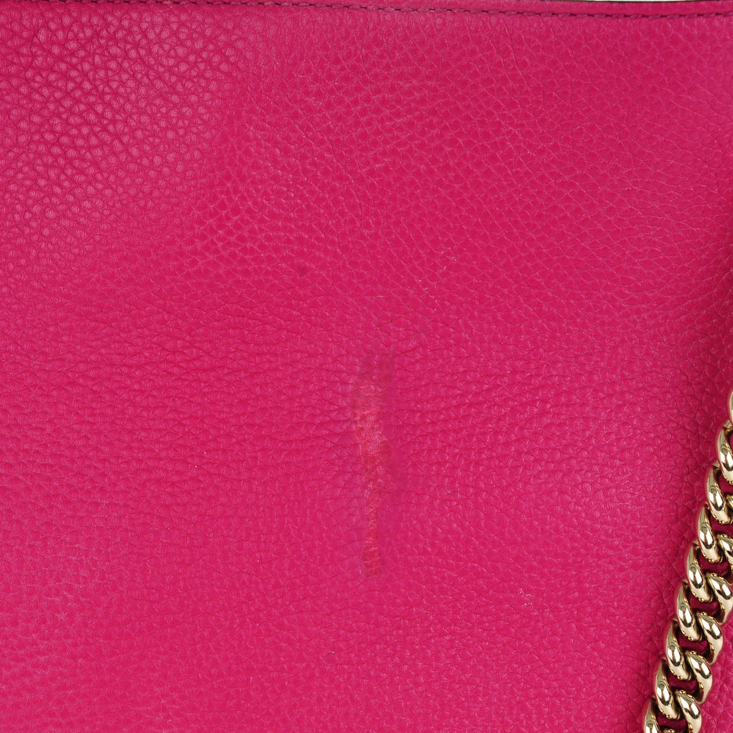 Gucci Cellarius Calfskin Medium Soho Chain Shoulder Bag Bright Bouganville 4 of 8