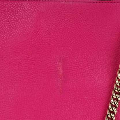 Gucci Cellarius Calfskin Medium Soho Chain Shoulder Bag Bright Bouganville 4 of 8