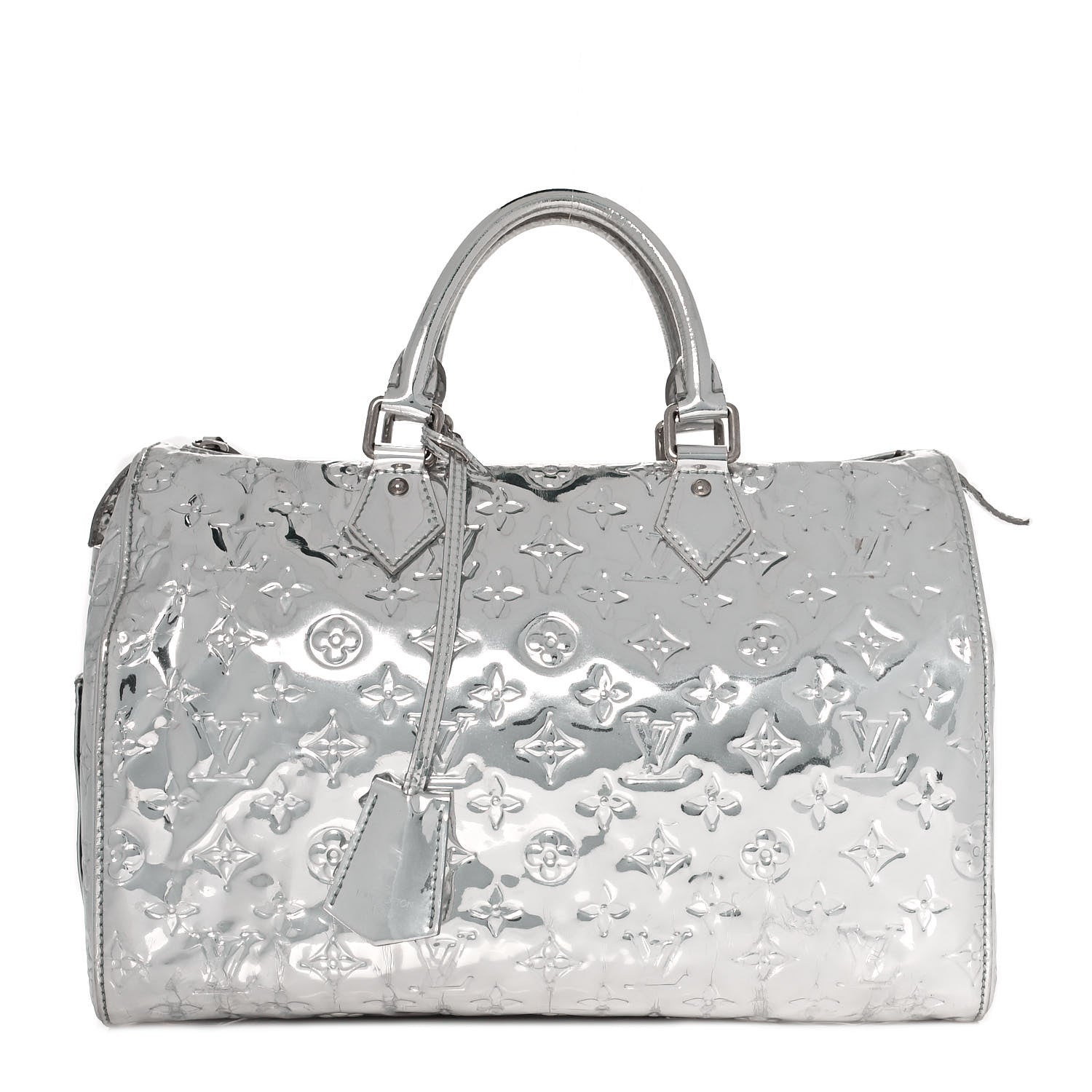 Louis Vuitton Monogram Miroir Speedy 30 Silver 1 of 8