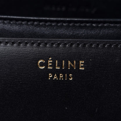 Celine Box Calfskin Medium Classic Box Flap Bag Black 6 of 12