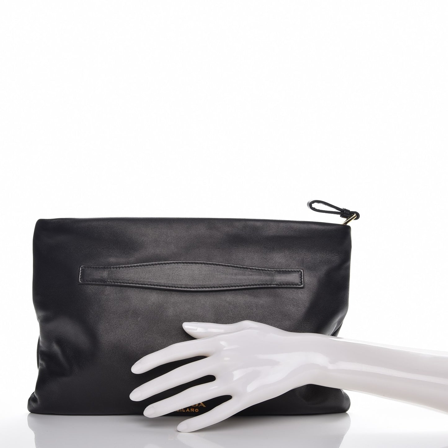 Soft Calf Clutch Nero Black