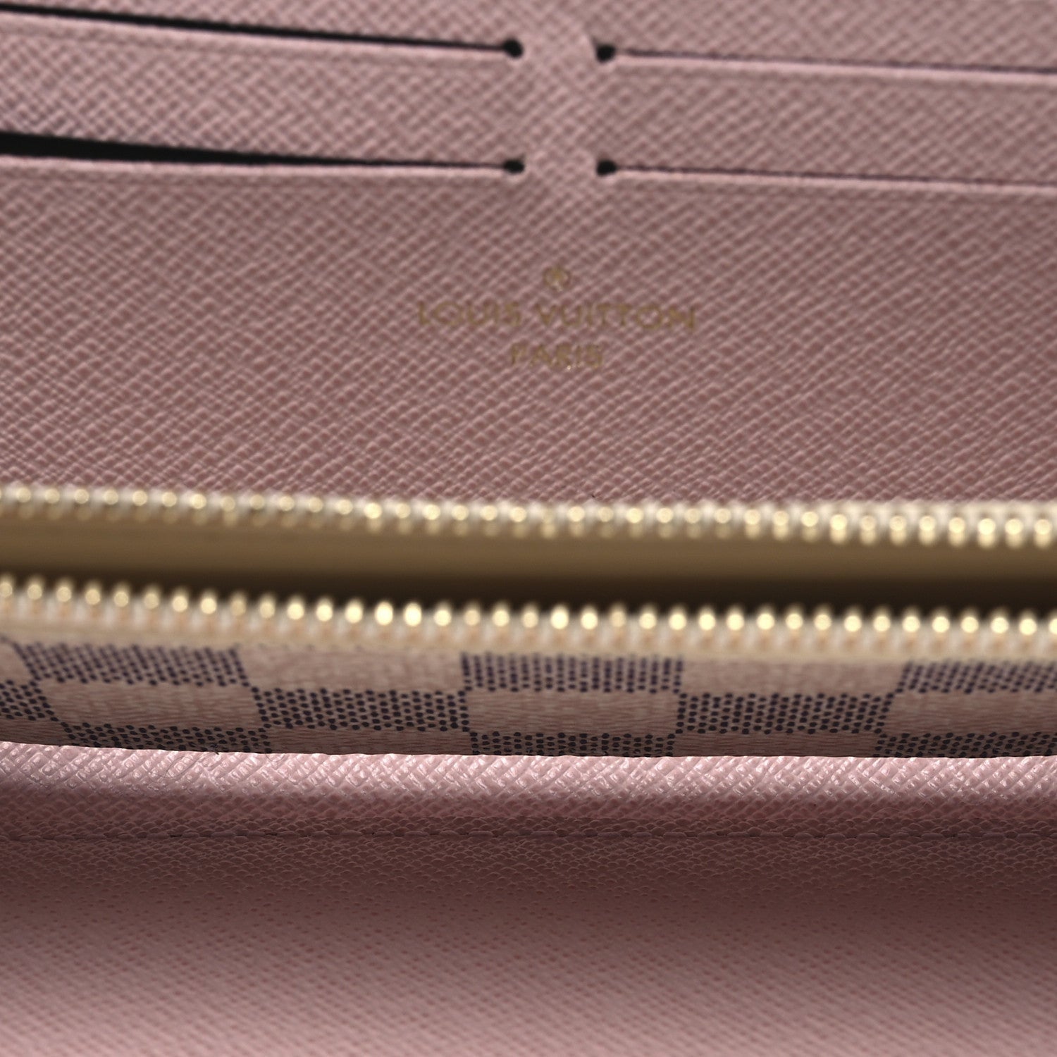 Louis Vuitton Damier Azur Clemence Wallet Rose Ballerine 5 of 7