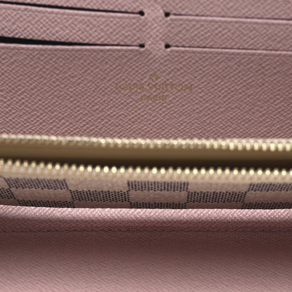 Louis Vuitton Damier Azur Clemence Wallet Rose Ballerine 5 of 7