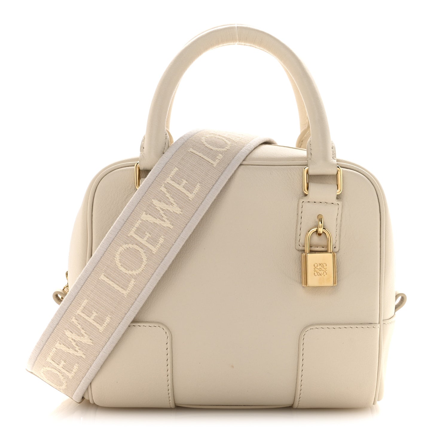 Nappa Calfskin Amazona 16 Square Bag Angora