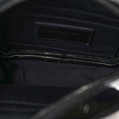 Saint Laurent Sequin Patent Monogram Blogger Bag Black 10 of 11