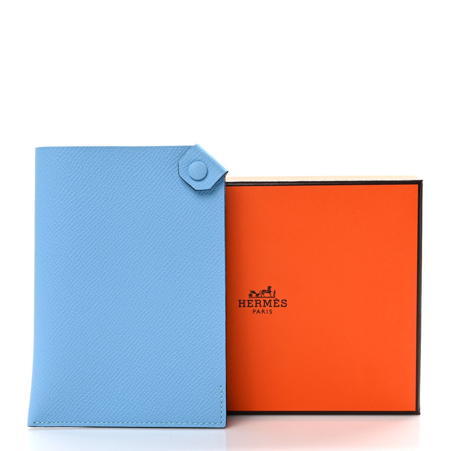 Hermes Epsom Tarmac PM Passport Holder Celeste 7 of 7