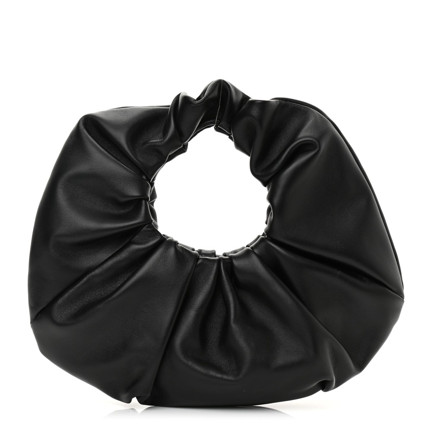 Lambskin Mini Scrunchie Bag Black