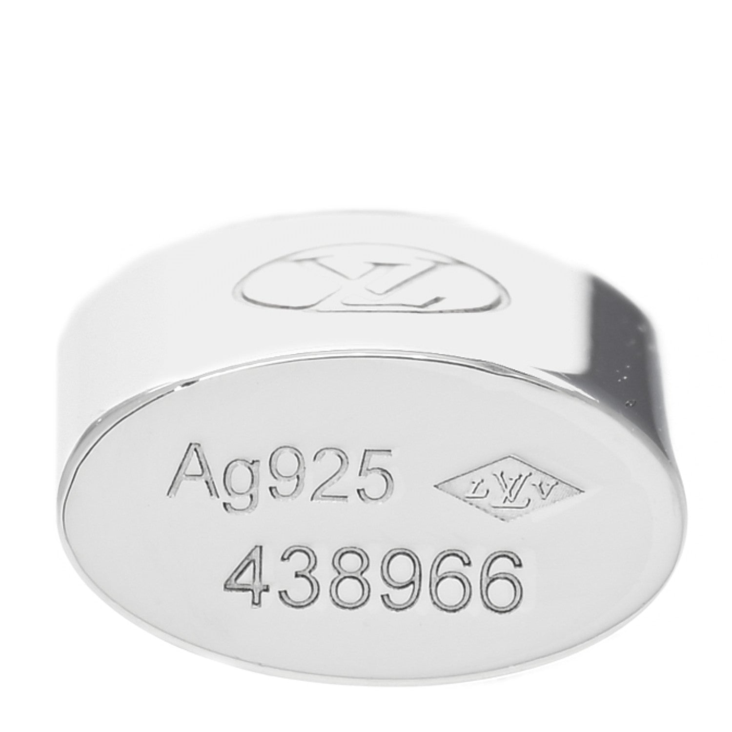 Louis Vuitton Sterling Silver Lockit Necklace 5 of 5