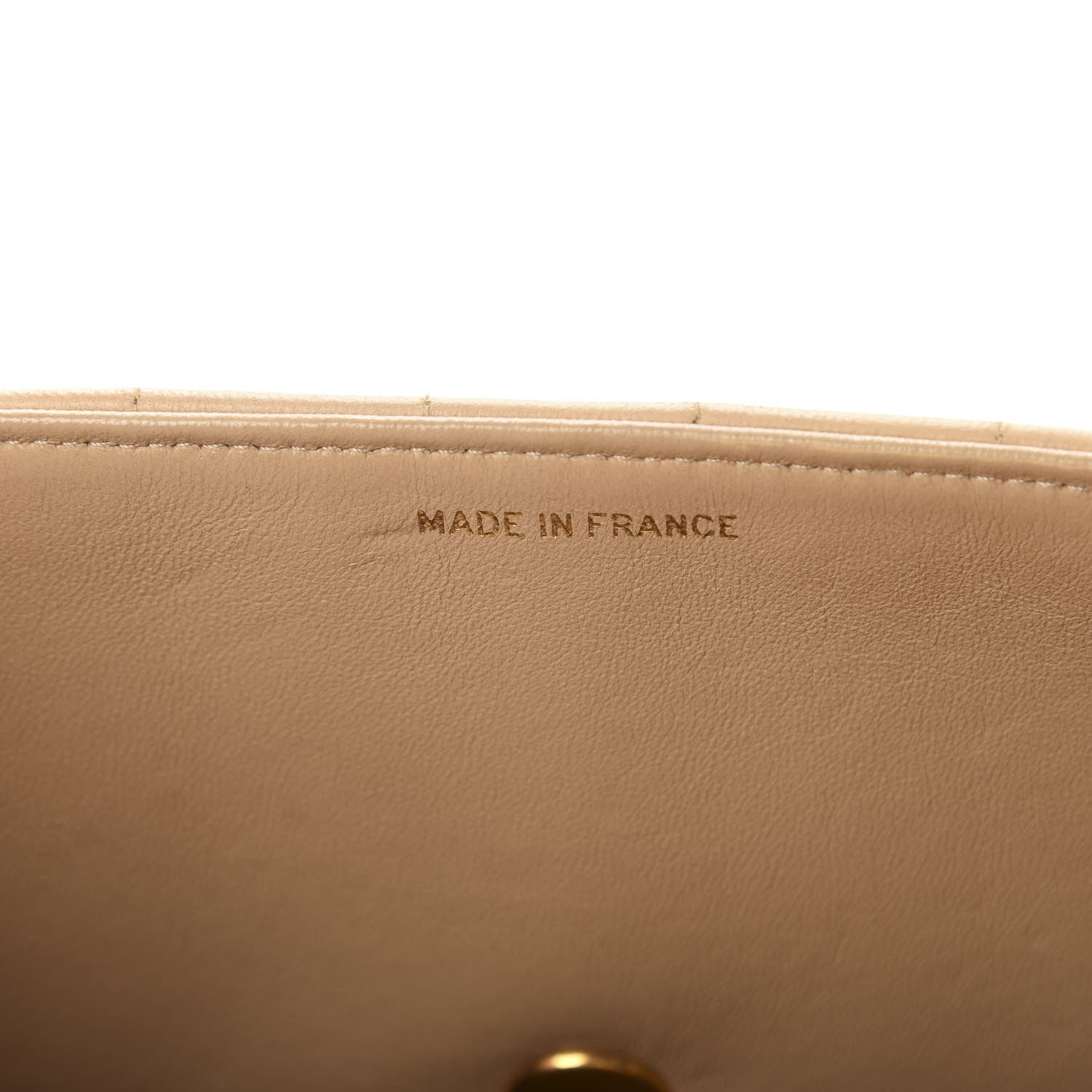 Chanel Lambskin Vertical Quilt Medium Flap Beige 9 of 12